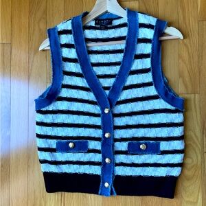 LAUNDRY BY SHELLI SEGAL
Denim & Knit Sweater Vest - never worn